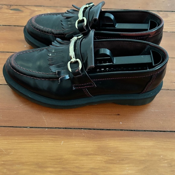 Adrian Snaffle Smooth Leather Kiltie Loafers in Cherry - Picture 6 of 6